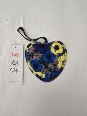 Lug Heart Shaped - Baggage Claim Luggage Tag In Peony Blue